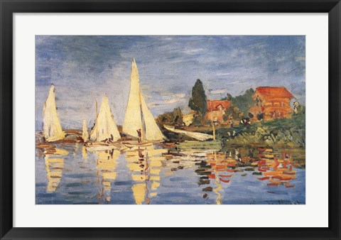 Framed Regatta at Argenteuil Print