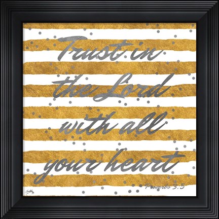 Framed Trust The Lord Print