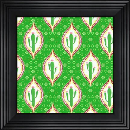 Framed Chili Fiesta Pattern I Print