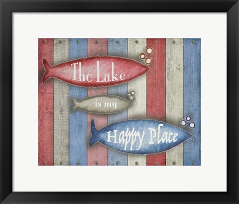 Framed Lake Place Print