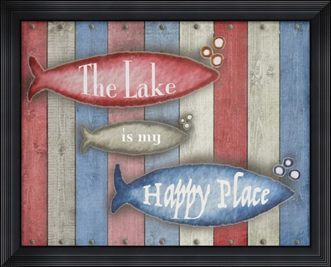 Framed Lake Place Print