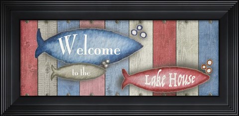 Framed Lake Place II Print