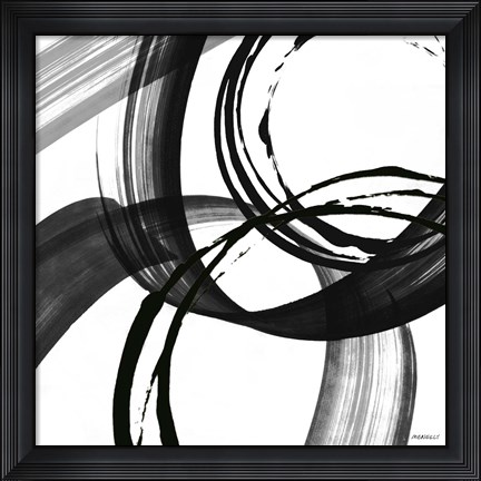 Framed Black and White Pop II Print