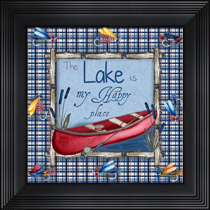 Framed On the Lake I Print