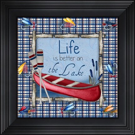 Framed On the Lake II Print