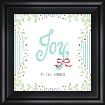 Framed Christmas Wreath IV Print