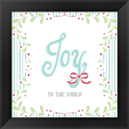Framed Christmas Wreath IV Print