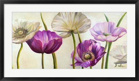 Framed Poppies in Spring II Print