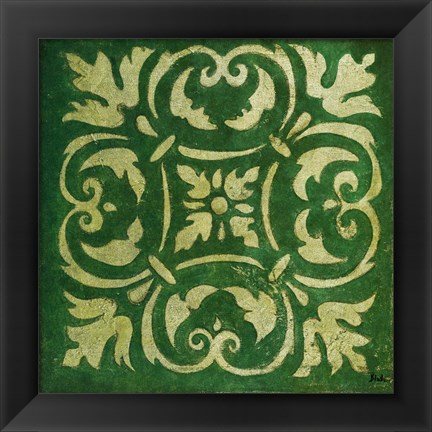 Framed Emerald Mosaic Print
