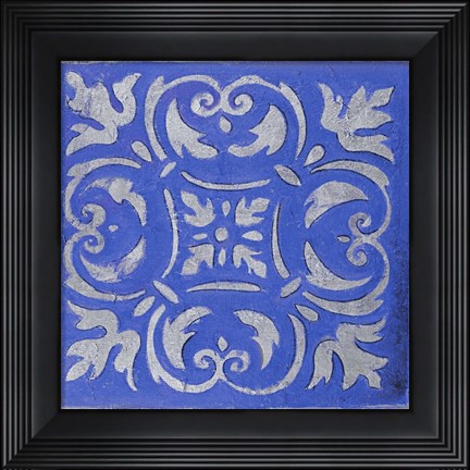 Framed Violet Mosaic Print