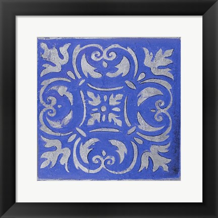 Framed Violet Mosaic Print