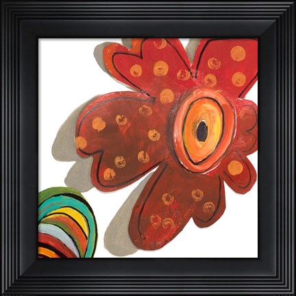 Framed Collage Flowers II Print