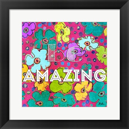 Framed Collage Pattern II Print