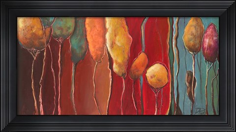 Framed Modern Trees I Print