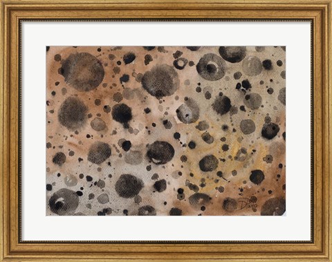 Framed Rustic Dots Print