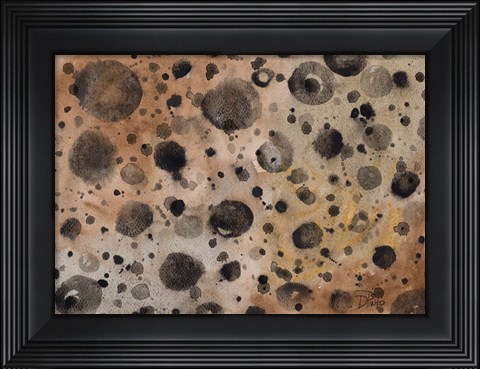 Framed Rustic Dots Print