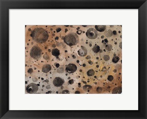 Framed Rustic Dots Print