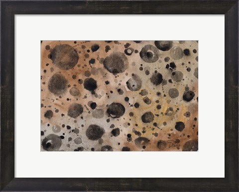 Framed Rustic Dots Print
