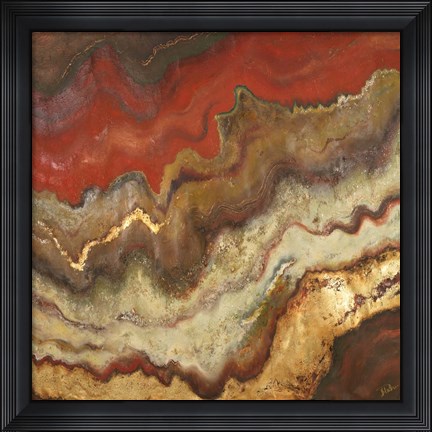 Framed Lava Flow Square Print