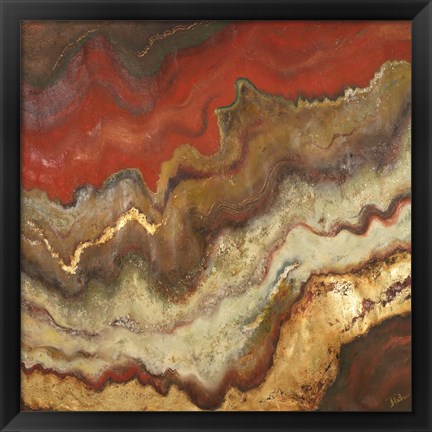 Framed Lava Flow Square Print