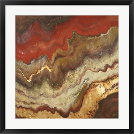 Framed Lava Flow Square Print