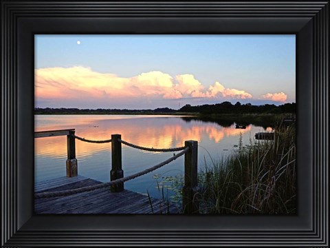 Framed Lake Saunders I Print