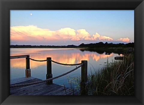 Framed Lake Saunders I Print