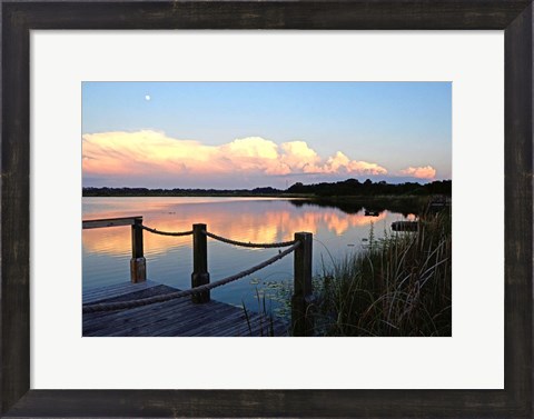 Framed Lake Saunders I Print