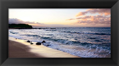 Framed Sunset Beach Print