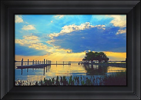 Framed Lake Dora Sunset Print