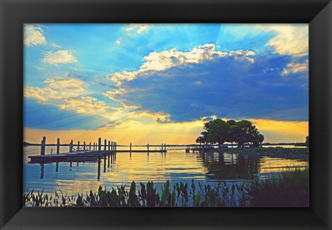 Framed Lake Dora Sunset Print