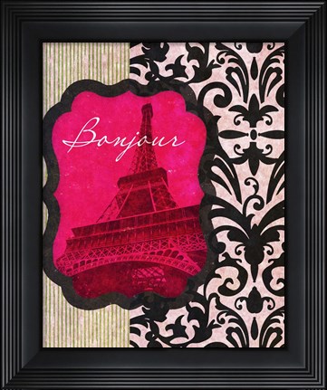 Framed Bonjour Print