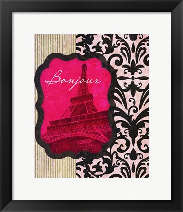 Framed Bonjour Print