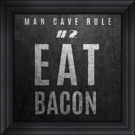 Framed Man Cave Rules I Print