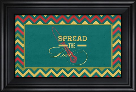 Framed Spread the Love Print