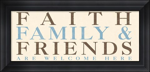 Framed Family Phrase I Print