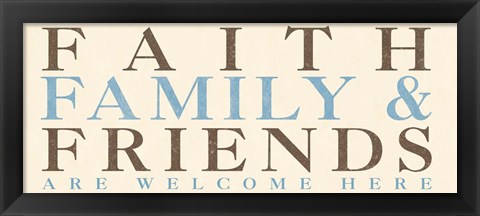 Framed Family Phrase I Print