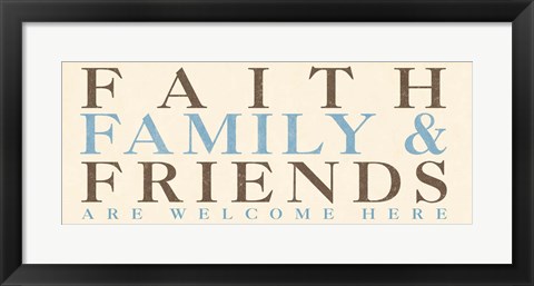 Framed Family Phrase I Print