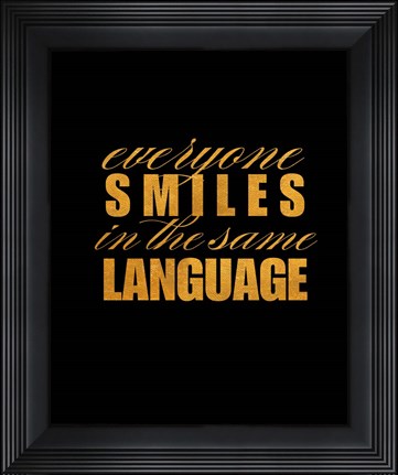 Framed Smile Imagine I Print