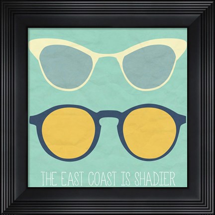Framed East Coast I Print