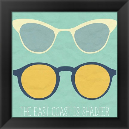 Framed East Coast I Print