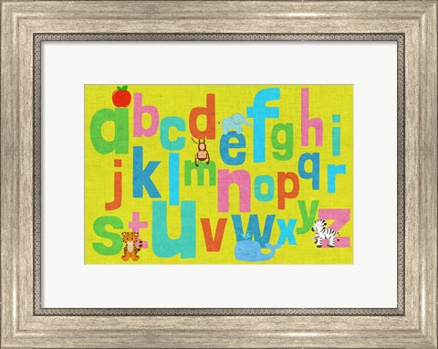 Framed Alphabet of Colors II Print