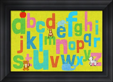 Framed Alphabet of Colors II Print