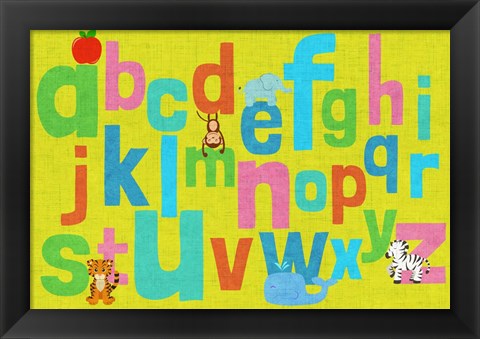 Framed Alphabet of Colors II Print