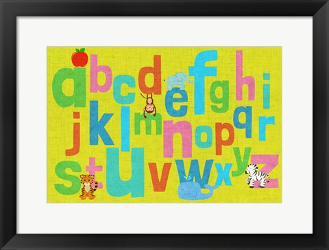 Framed Alphabet of Colors II Print