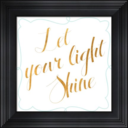 Framed Sparkle and Shine II Print