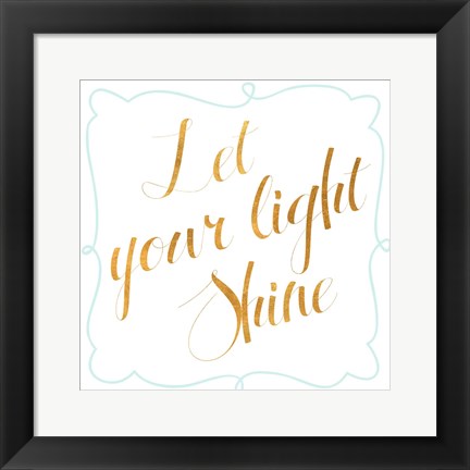 Framed Sparkle and Shine II Print