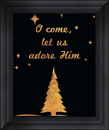 Framed O Christmas I Print