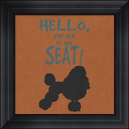 Framed Deoge Says Square I Print