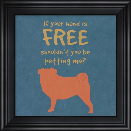 Framed Deoge Says Square III Print